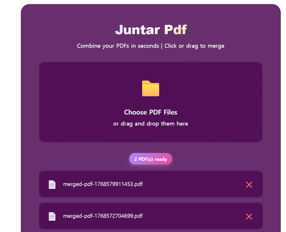 Juntar pdf